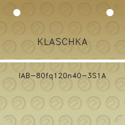 klaschka-iab-80fq120n40-3s1a