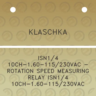 klaschka-isn14-10ch-160-115230vac-rotation-speed-measuring-relay-isn14-10ch-160-115230vac