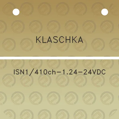 klaschka-isn1410ch-124-24vdc