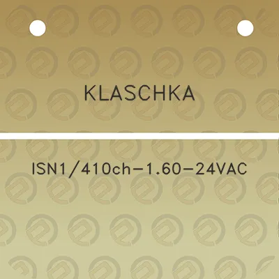 klaschka-isn1410ch-160-24vac