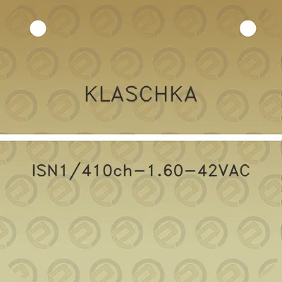 klaschka-isn1410ch-160-42vac