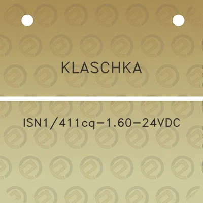 klaschka-isn1411cq-160-24vdc