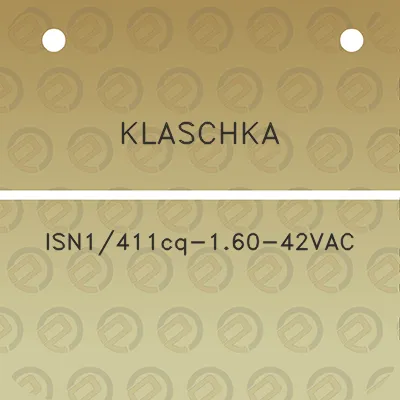 klaschka-isn1411cq-160-42vac