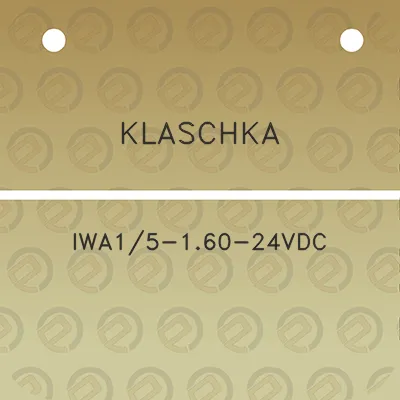 klaschka-iwa15-160-24vdc