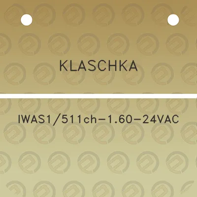 klaschka-iwas1511ch-160-24vac