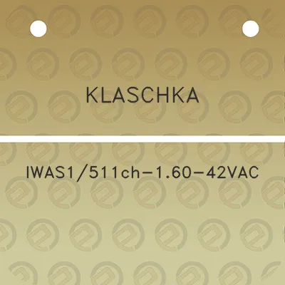 klaschka-iwas1511ch-160-42vac