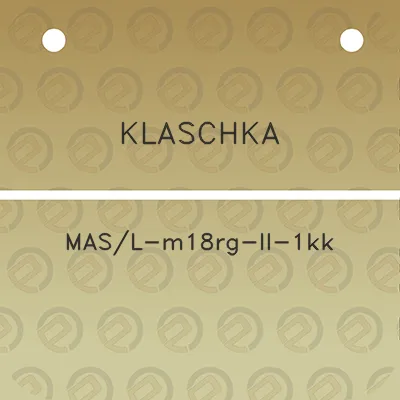 klaschka-masl-m18rg-ii-1kk