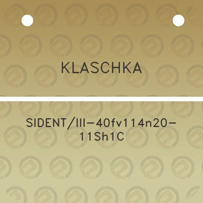 klaschka-sidentiii-40fv114n20-11sh1c