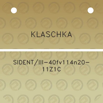 klaschka-sidentiii-40fv114n20-11z1c