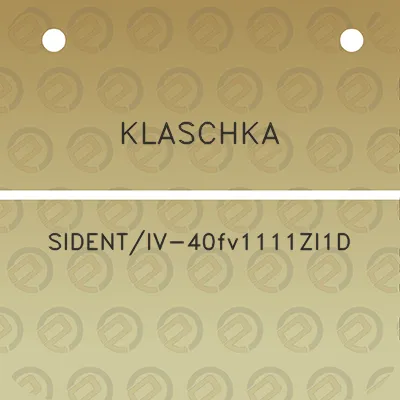 klaschka-sidentiv-40fv1111zi1d