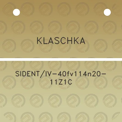 klaschka-sidentiv-40fv114n20-11z1c