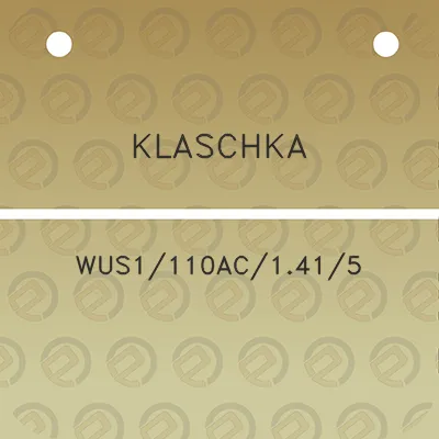 klaschka-wus1110ac1415