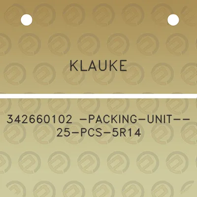 klauke-342660102-packing-unit-25-pcs-5r14