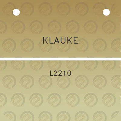 klauke-l2210