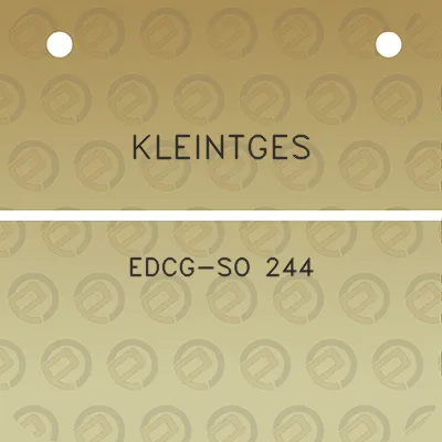 kleintges-edcg-so-244