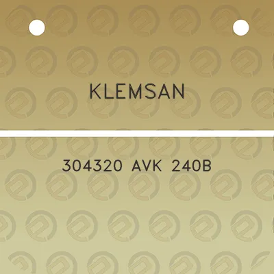 klemsan-304320-avk-240b