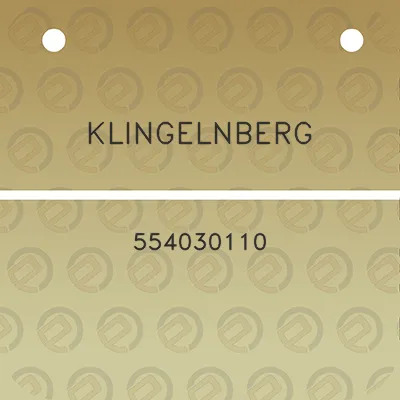 klingelnberg-554030110