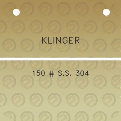 klinger-150-ss-304