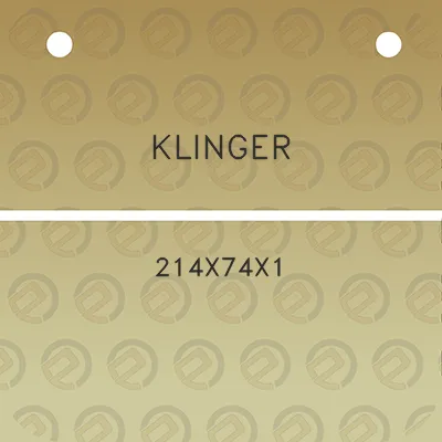 klinger-214x74x1