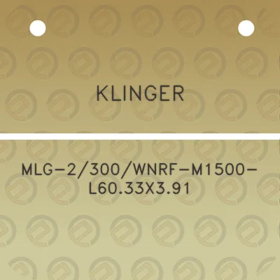 klinger-mlg-2300wnrf-m1500-l6033x391