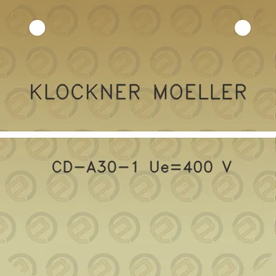 klockner-moeller-cd-a30-1-ue400-v