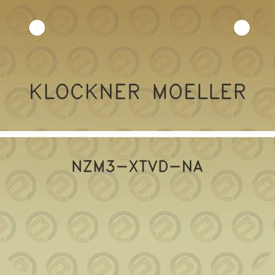 klockner-moeller-nzm3-xtvd-na