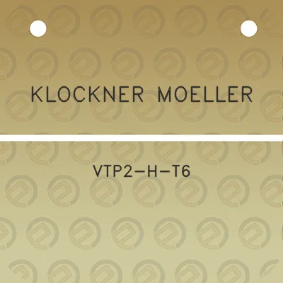 klockner-moeller-vtp2-h-t6