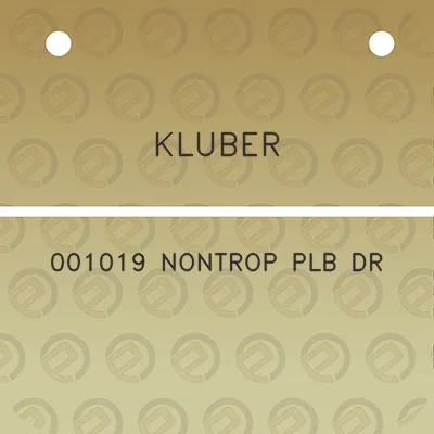 kluber-001019-nontrop-plb-dr