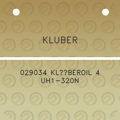 kluber-029034-kluberoil-4-uh1-320n