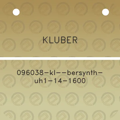 kluber-096038-kl-bersynth-uh1-14-1600