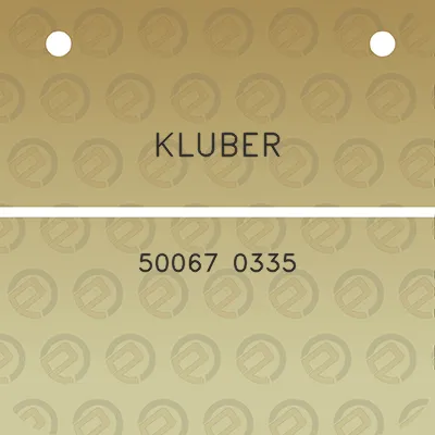 kluber-50067-0335