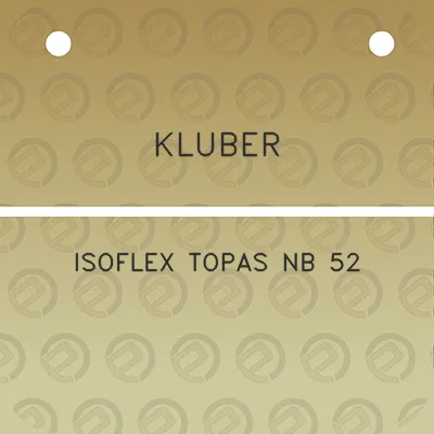 kluber-isoflex-topas-nb-52