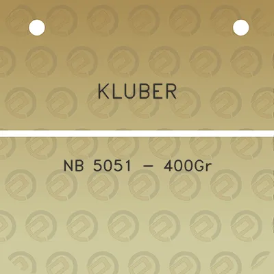 kluber-nb-5051-400gr