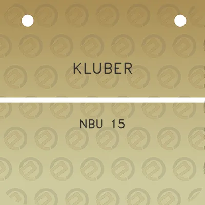 kluber-nbu-15