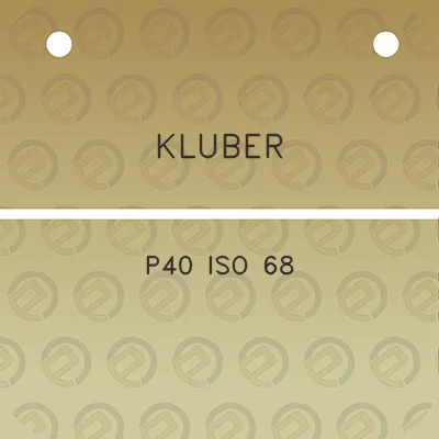 kluber-p40-iso-68