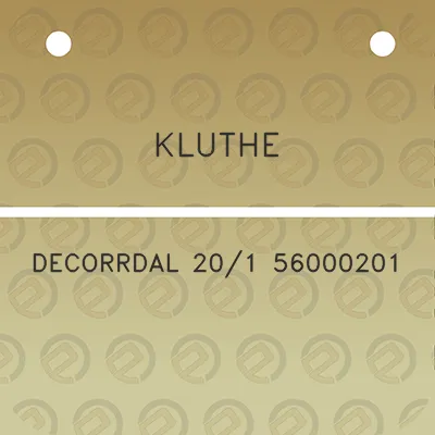 kluthe-decorrdal-201-56000201