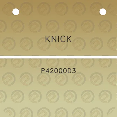 knick-p42000d3