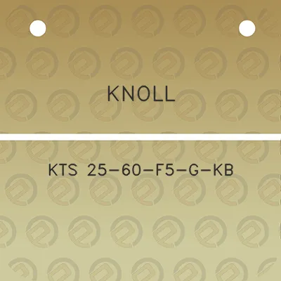 knoll-kts-25-60-f5-g-kb