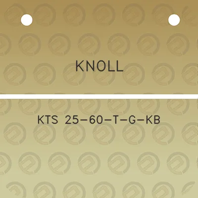 knoll-kts-25-60-t-g-kb