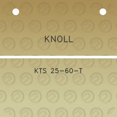 knoll-kts-25-60-t