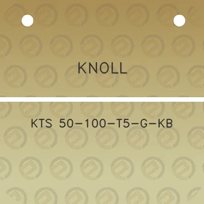 knoll-kts-50-100-t5-g-kb