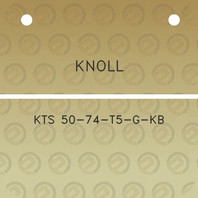 knoll-kts-50-74-t5-g-kb