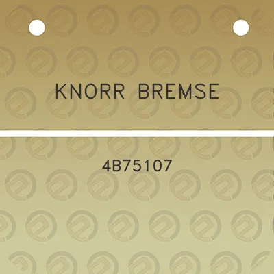 knorr-bremse-4b75107