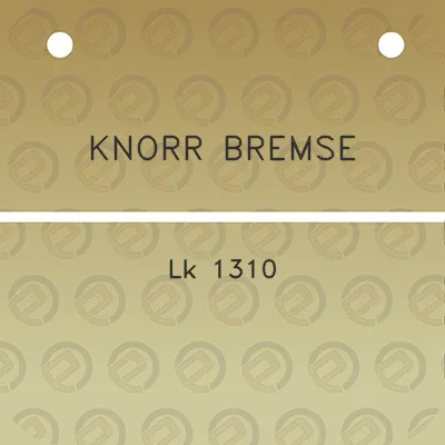 knorr-bremse-lk-1310