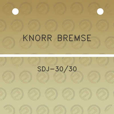 knorr-bremse-sdj-3030