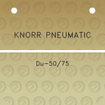 knorr-pneumatic-du-5075