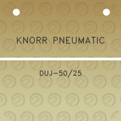 knorr-pneumatic-duj-5025