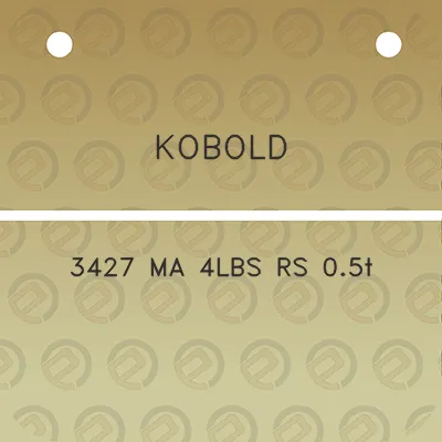 kobold-3427-ma-4lbs-rs-05t