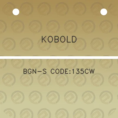 kobold-bgn-s-code135cw