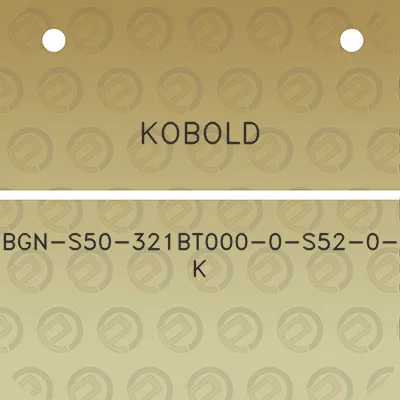 kobold-bgn-s50-321bt000-0-s52-0-k